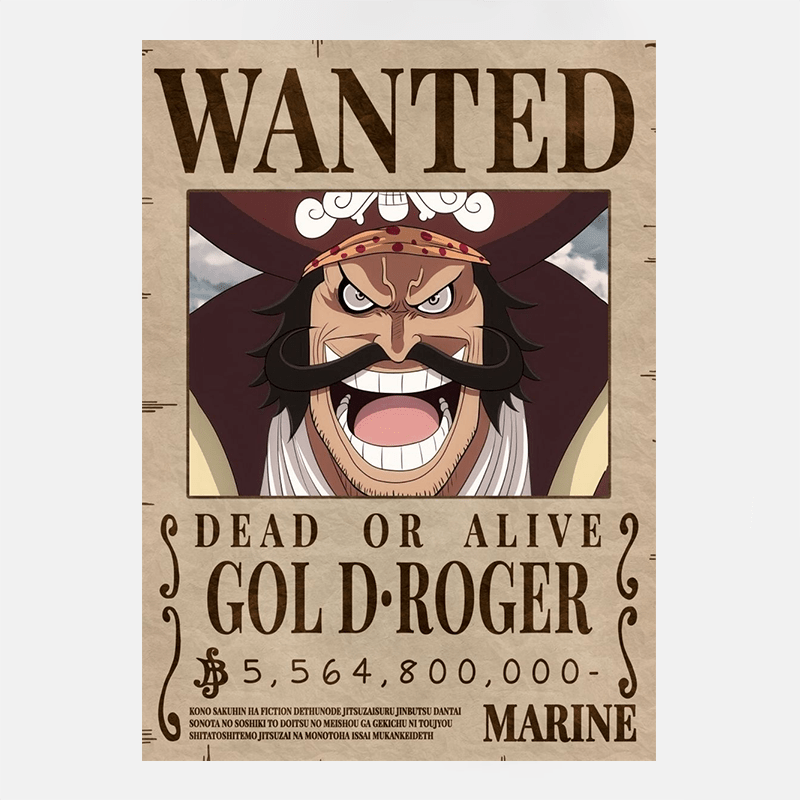 Avis de Recherche One Piece Prime Gol D. Roger