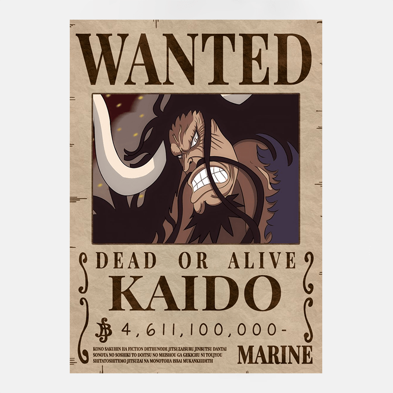 Avis de Recherche One Piece Prime Kaido