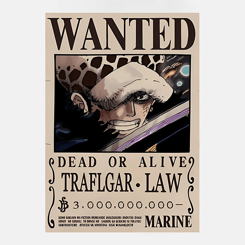 Avis de Recherche One Piece Prime Trafalgar Law