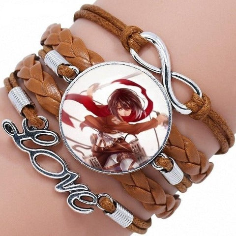 Bracelet Attaque des Titans Mikasa