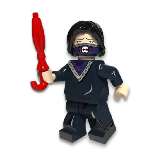 La figurine LEGO de Feitan Portor, fidèle au manga Hunter x Hunter, vous permettra d'incarner un redoutable membre de la Brigade Fantôme, spécialisé dans l'art de la torture et prêt à tout pour atteindre ses objectifs