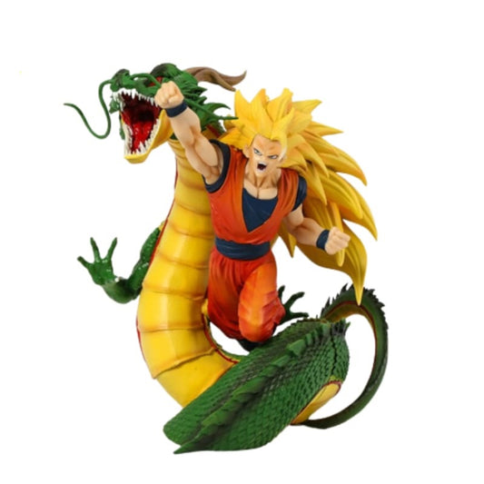 Figurine de Son Goku utilisant le 'Ryûken,' fidèlement reproduite.