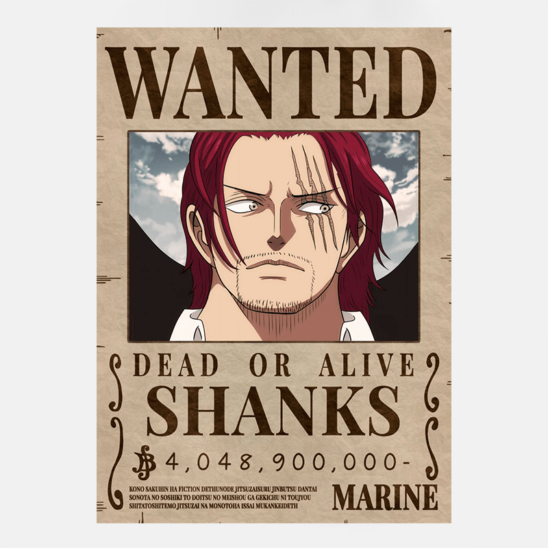 Avis de Recherche One Piece Prime Shanks – HappyManga