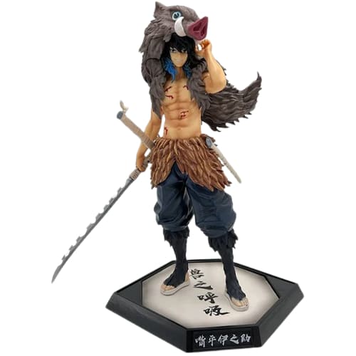 Mettez en avant l'audace d'Inosuke Hashibira avec cette figurine de 20 cm, incarnant le combattant intrépide de Demon Slayer, fidèlement reproduit