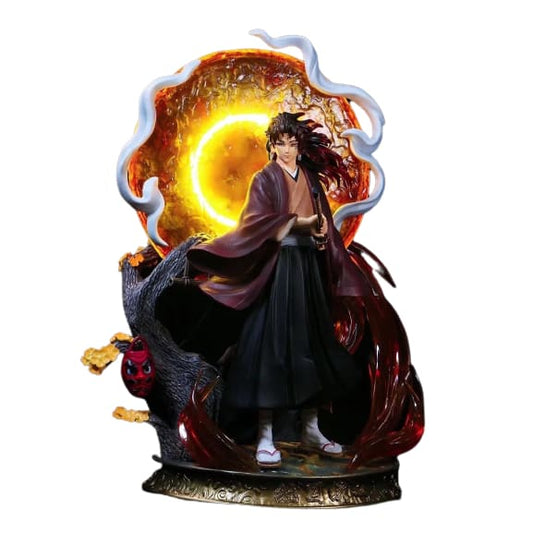 Illuminez votre collection avec la figurine LED de Yoriichi Tsugikuni, le légendaire Pourfendeur de Démons de Demon Slayer- Kimetsu no Yaiba.