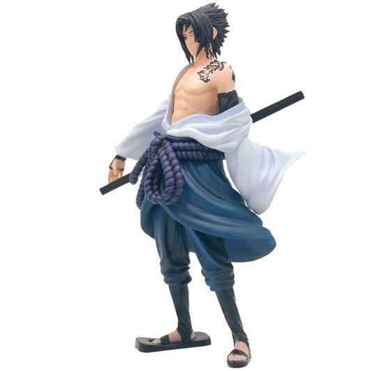 Sasuke Uchiwa, la puissance du Sharingan activée dans une figurine fidèle au manga Naruto Shippuden.