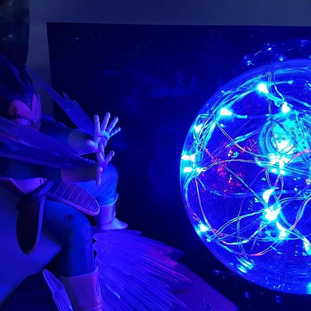 Illuminez votre espace avec la lampe Goku vs Vegeta, une décoration légendaire pour les fans de Dragon Ball Z