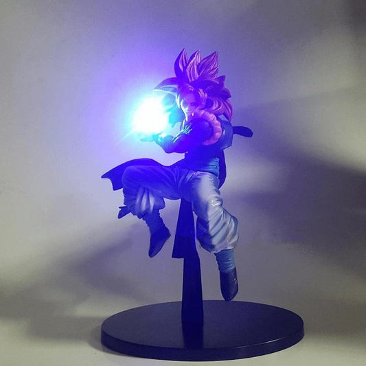 Illuminez votre collection Dragon Ball Z avec la lampe Gogeta, une pièce unique pour les fans du manga.
