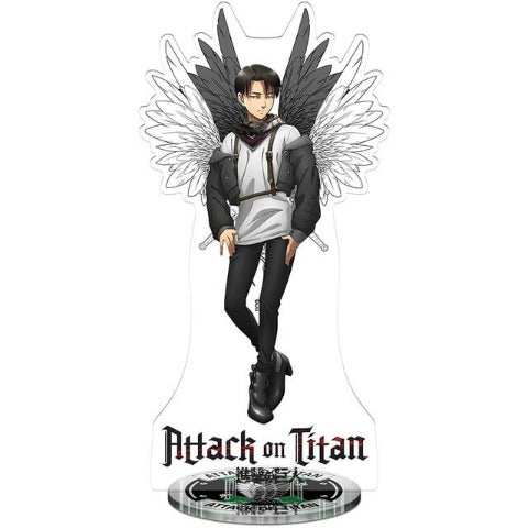 Figurine Livaï de l'Attaque des Titans, 22 cm, avec les ailes de la liberté, un symbole puissant.