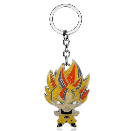 Ajoutez une touche Saiyan à votre style avec ce superbe porte-clé Son Goku en mode Super Saiyan, l'accessoire incontournable pour les fans de Dragon Ball Z !