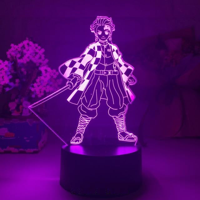 Illuminez la chambre ou le salon des plus grands fans de Demon Slayer avec cette lampe multicolore mettant en avant Tanjiro.