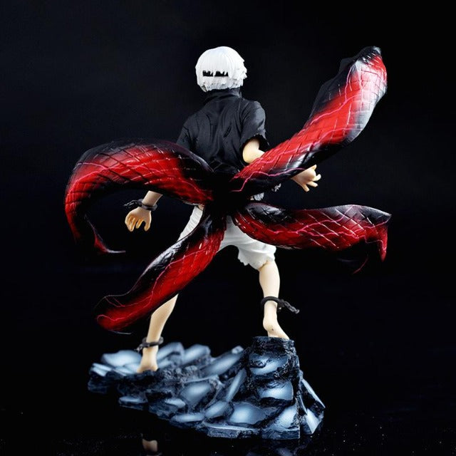 Figurine de Ken Kaneki de Tokyo Ghoul avec Kagune, un ajout indispensable pour les collectionneurs.