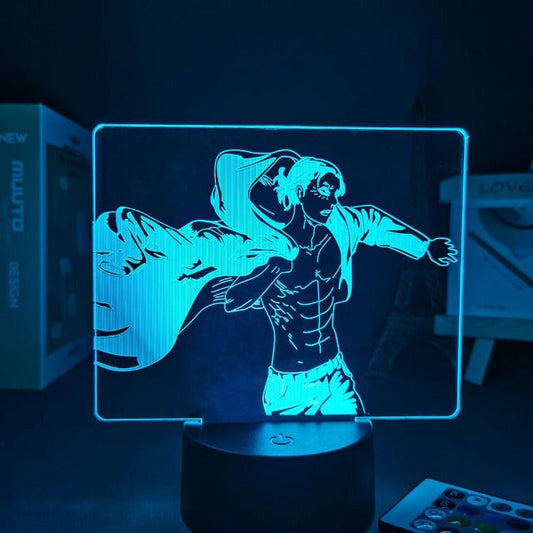 Illuminez votre passion pour l'Attaque des Titans avec cette lampe en hommage à Eren pour la saison 4.