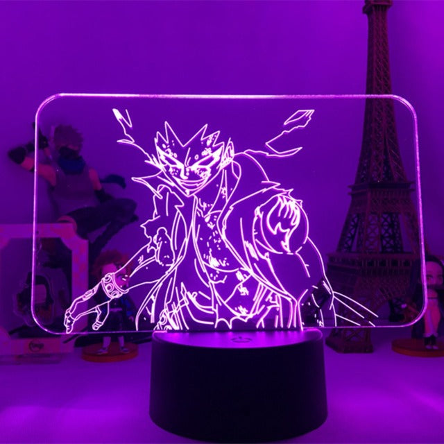Illuminez votre espace avec la lampe Fairy Tail Gajil, le chasseur de dragon d'acier, et plongez dans l'univers magique de Fairy Tail