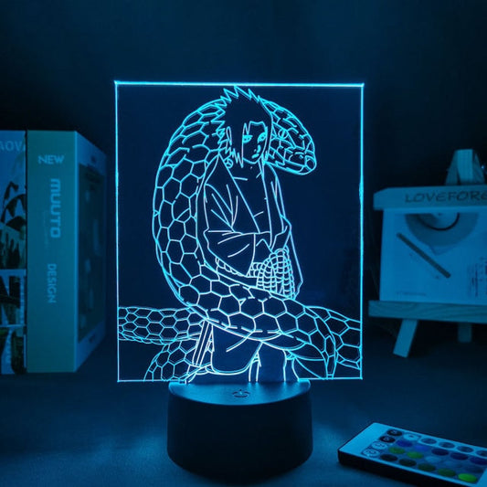 Lampe LED Sasuke, l'accessoire parfait pour les fans en mode défilé de couleurs ou couleur fixe