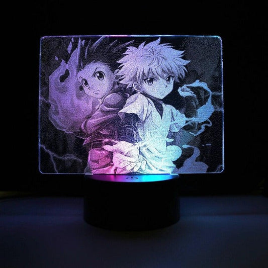 Lampe d'ambiance Gon & Kirua, un éclairage magique pour les fans d'Hunter x Hunter.