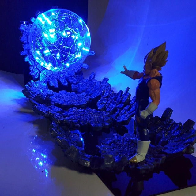 Illuminez votre espace avec la lampe Vegeta Final Impact, une pièce exceptionnelle pour les fans de Dragon Ball Z