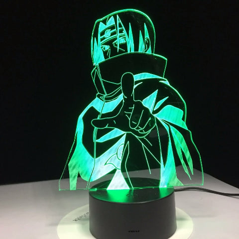 Lampe de chevet Itachi Uchiwa, l'accessoire parfait pour les fans avec 7 couleurs différentes