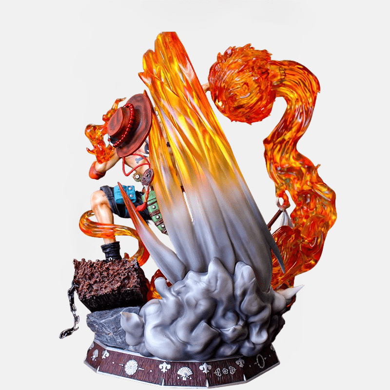 La figurine LED One Piece Portgas D Ace : honorez la mémoire de ce maître du Mera Mera No Mi.