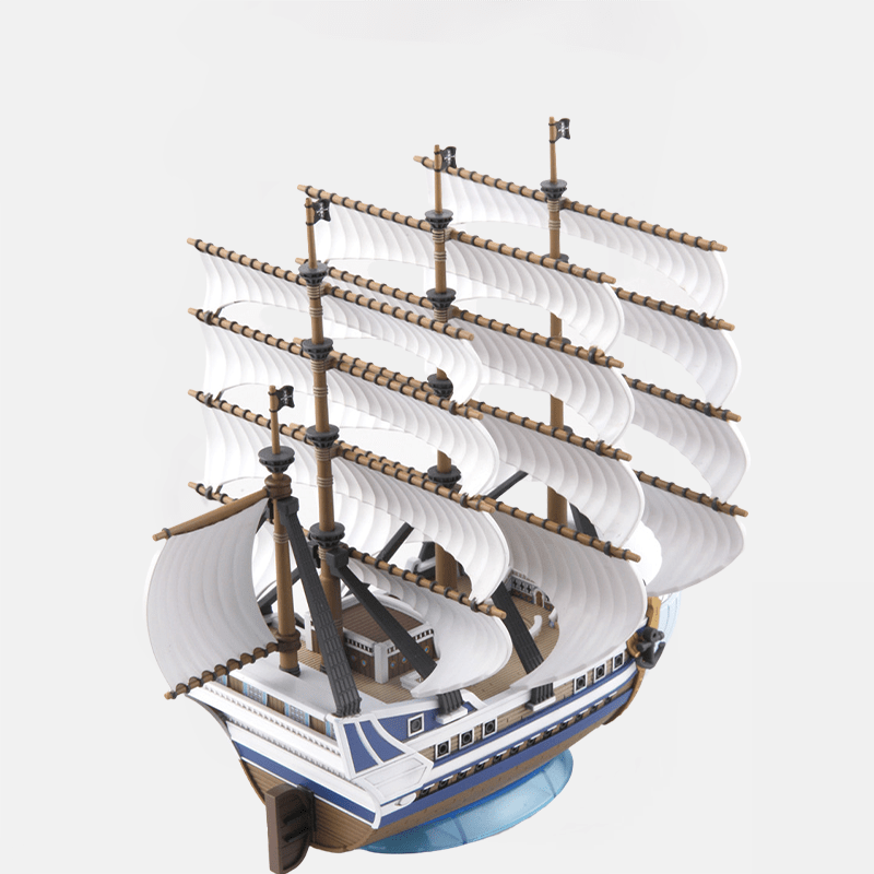 Ajoute à ta collection la Figurine One Piece emblématique du Moby Dick, le bateau légendaire de Barbe Blanche !