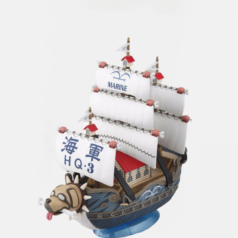 Maquette One Piece du bateau de Garp, le héros de la Marine.