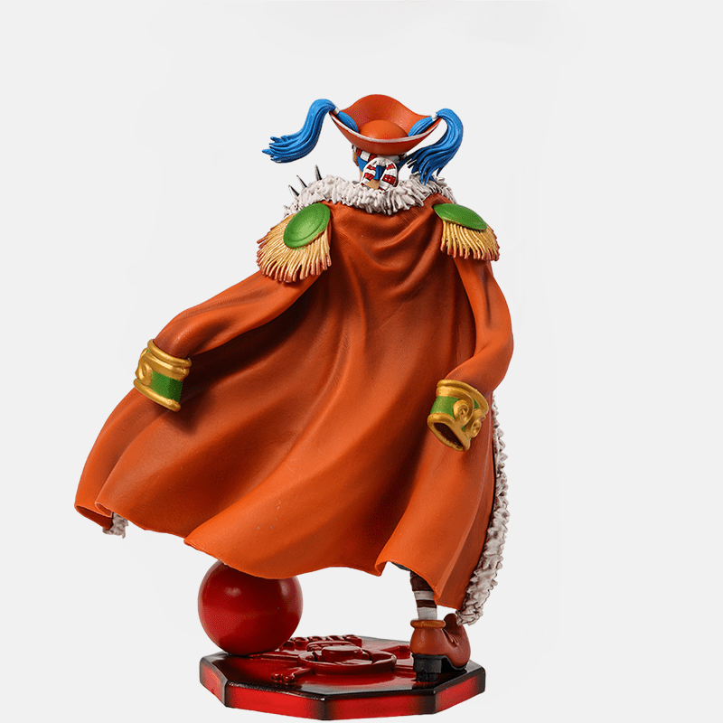 Devenez un Yonko légendaire aux côtés de Baggy le Clown avec la Figurine One Piece emblématique, prête à défier la Marine et à rejoindre la Cross Guild !