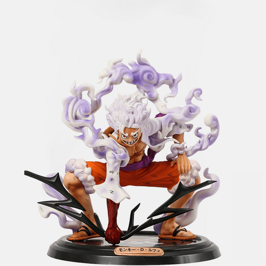 Cette figurine One Piece à l'effigie du Dieu Nika révèle la puissance ultime du Haki de Luffy en mode Gear 5.