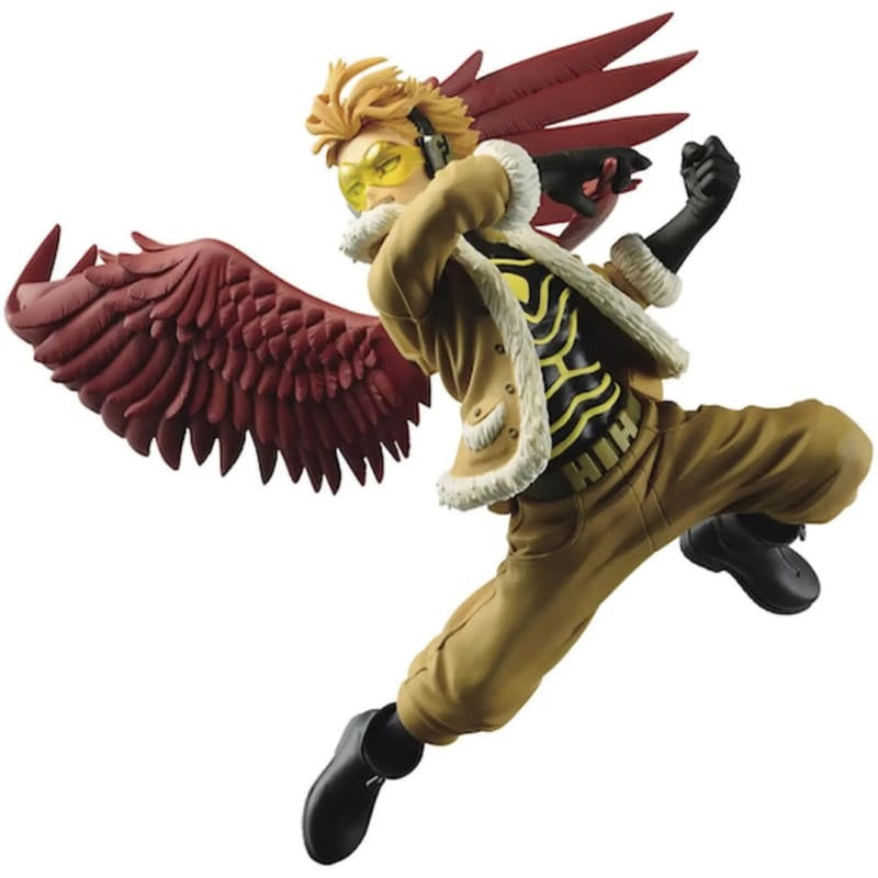 Découvrez le super-héros Hawks dans toute sa splendeur avec cette figurine de 16 cm fidèle au manga My Hero Academia.
