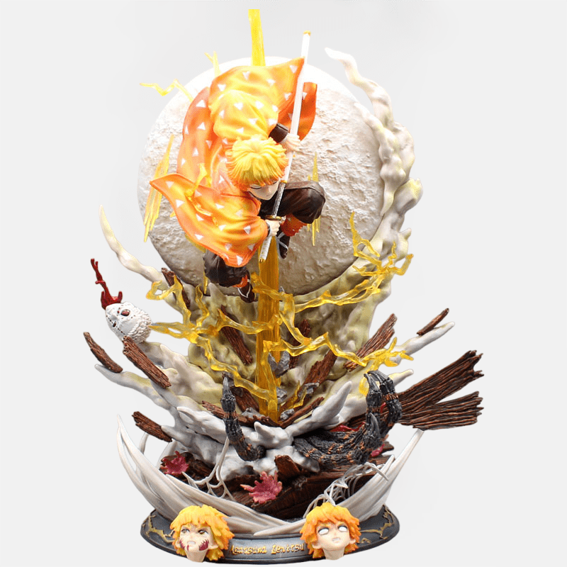 La figurine LED Demon Slayer de Zenitsu, une pièce éblouissante qui fait briller son éclat énergique dans votre collection.