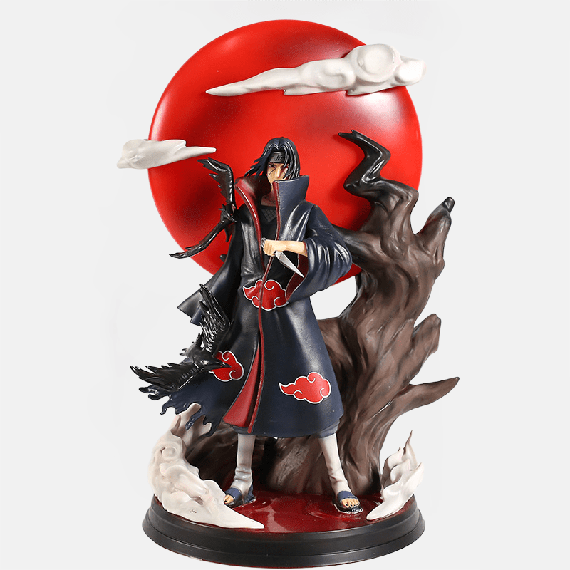 Découvre la splendide Figurine LED Naruto Itachi Lune Rouge, un incontournable pour les fans de la saga !