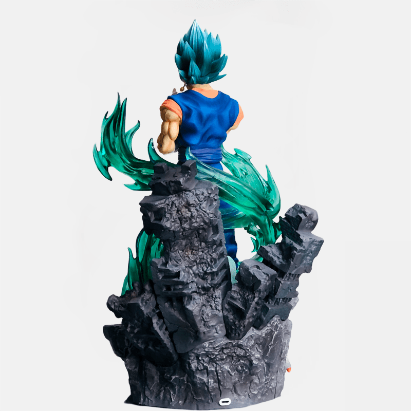 Découvre la puissance de Vegeto Blue avec la figurine LED Dragon Ball Super.