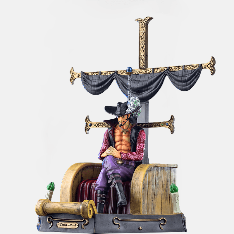 Découvrez le légendaire Dracule Mihawk avec cette magnifique figurine One Piece. Ajoutez une touche d'élégance à votre collection dès maintenant !
