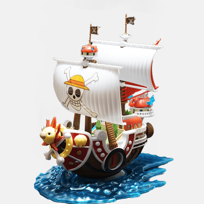 Embarquez à bord du Sunny avec cette figurine One Piece, une réplique fidèle du légendaire navire des Chapeaux de Paille !