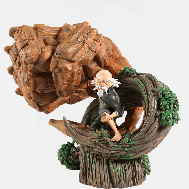 Figurine d'Ônoki, le troisième Tsuchikage du Village Iwa, pour les collectionneurs de Naruto fiers d'honorer son héritage.