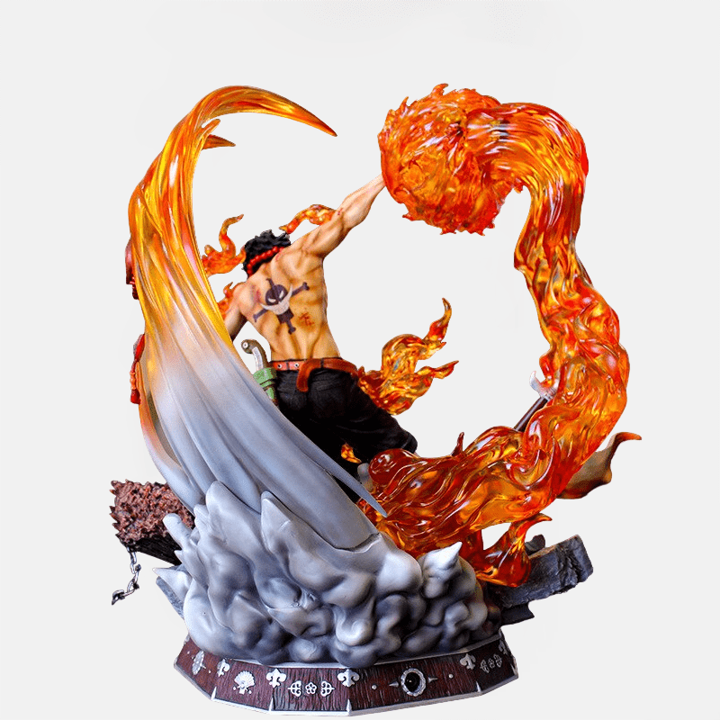 La figurine LED One Piece Portgas D Ace : honorez la mémoire de ce maître du Mera Mera No Mi.