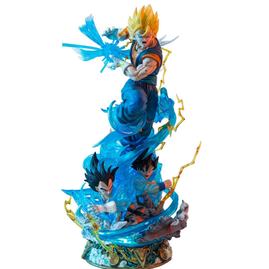 Cette figurine Super Gogeta de 45 cm, fidèle au manga Dragon Ball Z, est une pièce de collection haut de gamme à l'apparence épique.