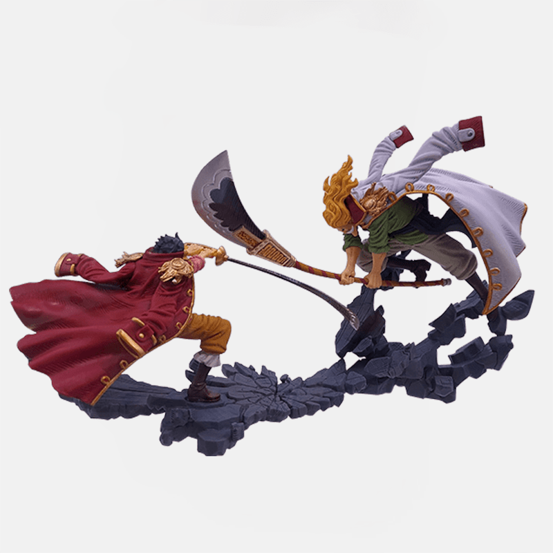 Revivez l'épique combat entre Gold Roger et Barbe Blanche avec cette Figurine One Piece unique.