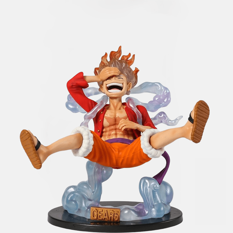 Rejoignez le combat pour la paix sur Wano avec la Figurine One Piece de Luffy en Gear 5, une représentation digne de Niku, le Dieu du Soleil.