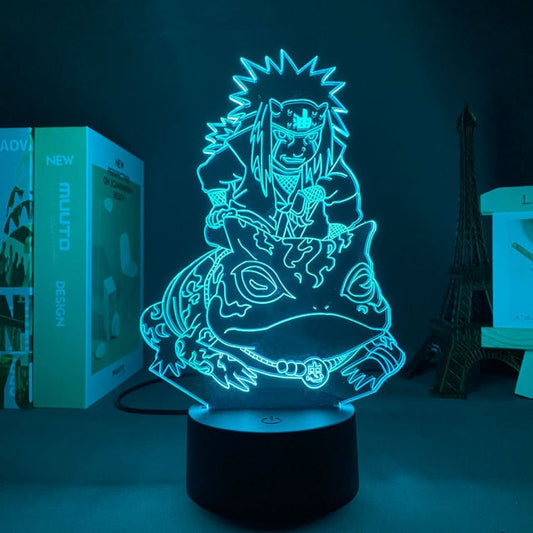 Lampe Naruto Jiraya Led Neon À Poser De Chevet ou Bureau Déco Manga