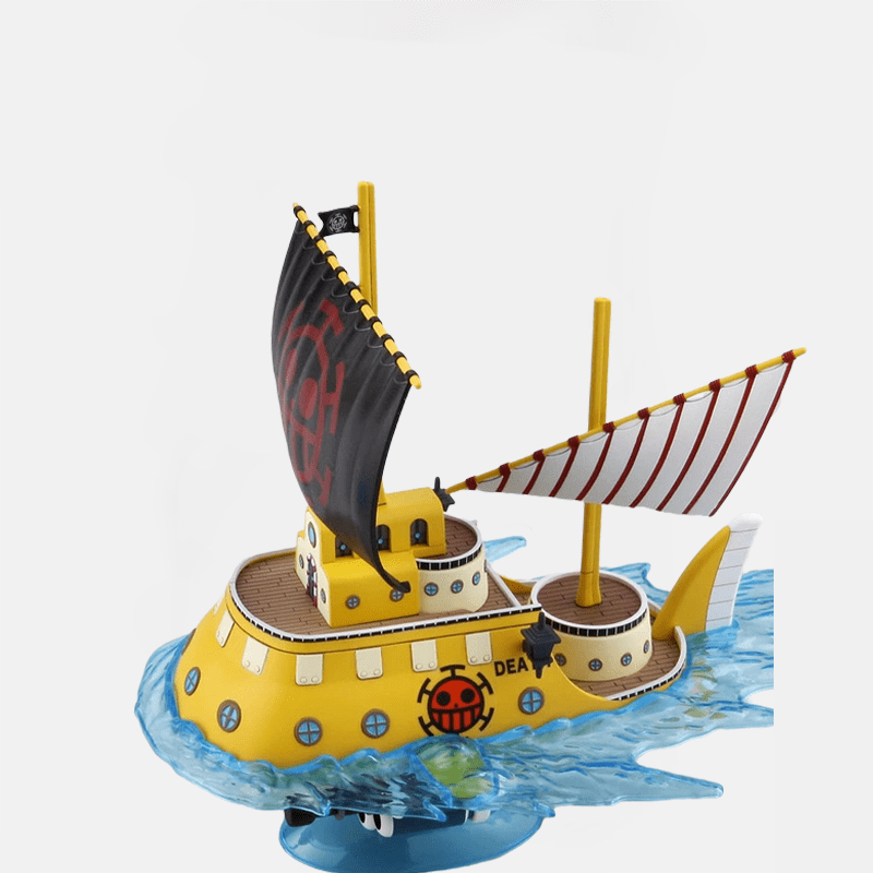 Explorez Grand Line avec la Figurine du Polar Tang de Trafalgar Law, le sous-marin emblématique des Pirates du Heart de One Piece.