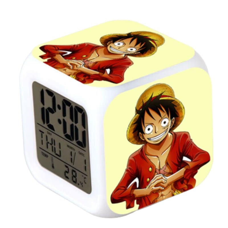 Réveillez-vous avec la détermination de Monkey D. Luffy grâce à ce réveil LED à son effigie, un must-have pour les fans de One Piece