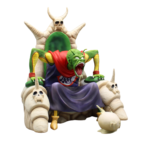Figurine de Piccolo Daimaô, le maléfique antagoniste de Dragon Ball Z, dans son emballage d'origine.