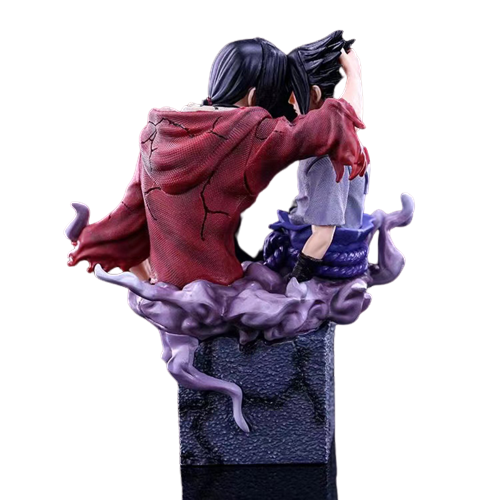 Buste de Itachi et Sasuke Uchiwa, les deux puissants frères du monde de Naruto Shippuden, 17 cm de haut, d'une qualité haut de gamme, fidèle au manga, dans son emballage d'origine, pour les fans passionnés.