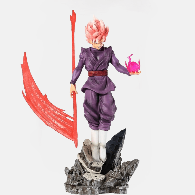 Sublimez votre collection avec la figurine Dragon Ball Super de Black Goku Rose, capturant parfaitement l'essence de ce redoutable personnage