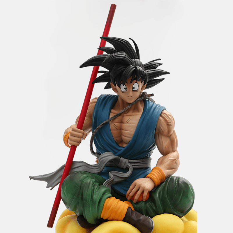 Figurine Goku sur le Kinto'un, le rêve des fans de Dragon Ball qui prend vie.