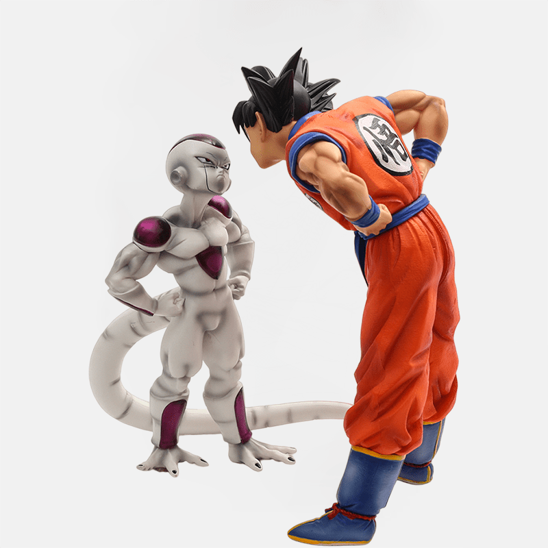 Revivez le combat légendaire avec la figurine Goku vs Freezer, une pièce incontournable pour les fans de Dragon Ball.