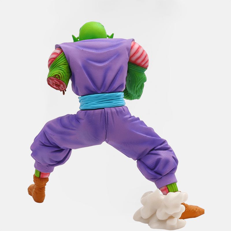 La figurine Dragon Ball Z de Piccolo Makankôsappô, capturant le courage et la détermination de Piccolo dans son attaque dévastatrice.
