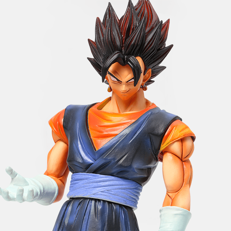 Laisse la puissance Saiyan fusionnée briller avec la figurine de Vegeto, une fusion parfaite de Goku et Vegeta.