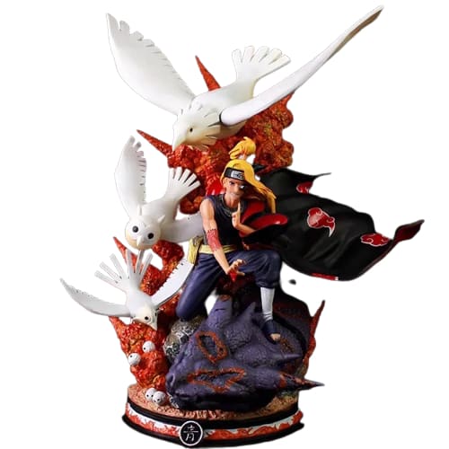 Cette figurine de Deidara, membre redoutable de l'Akatsuki, à une taille impressionnante de 40 cm, incarne la puissance explosive de ce ninja légendaire dans un design fidèle au manga Naruto Shippuden.
