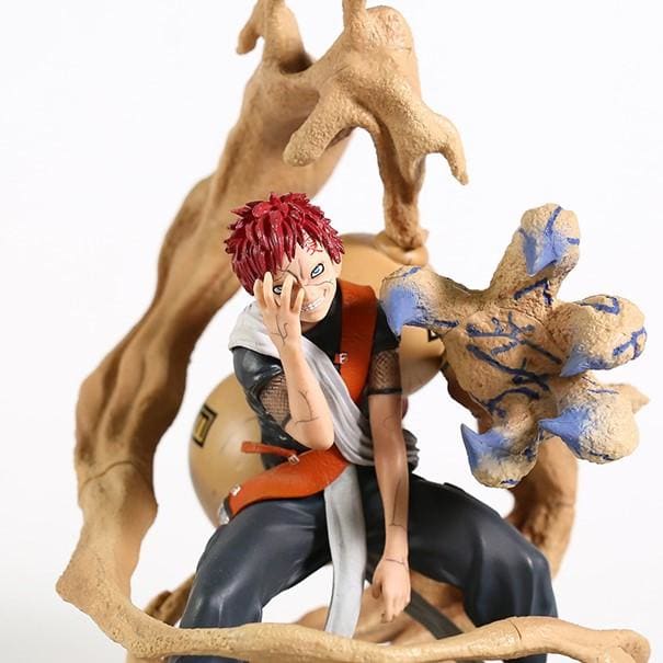 Figurine Gaara Shukaku, le puissant shinobi du Village Caché du Sable de Naruto Shippuden, prête à orner votre collection